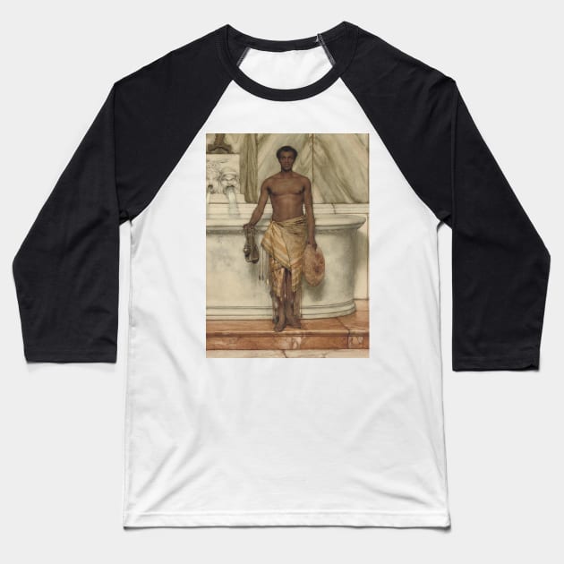 The Balneator by Lawrence Alma-Tadema Baseball T-Shirt by Classic Art Stall